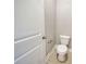 Powder room with single toilet and pedestal sink at 2402 Cumberland Cliff Dr, Ruskin, FL 33570