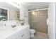 Clean bathroom with a walk-in shower and white vanity at 2736 Haverhill Ct # 2736, Clearwater, FL 33761