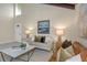 Bright living room featuring a neutral color palette and stylish furnishings at 2736 Haverhill Ct # 2736, Clearwater, FL 33761