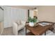 Bright home office with wood desk and built-in shelving at 2736 Haverhill Ct # 2736, Clearwater, FL 33761