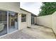 Private patio with access from kitchen and sliders at 2736 Haverhill Ct # 2736, Clearwater, FL 33761