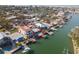 Aerial view of waterfront property at 316 16Th Ave, Indian Rocks Beach, FL 33785