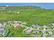 Aerial view showing a waterfront community with many houses at 3238 Mela Ct, Holiday, FL 34691