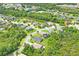 Aerial view of a neighborhood with houses and lush green landscape at 3238 Mela Ct, Holiday, FL 34691