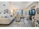 Relaxing living room with vaulted ceilings and two sofas at 3270 Haviland Ct # 304, Palm Harbor, FL 34684