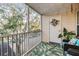 Peaceful screened balcony, offering an outdoor seating area at 3270 Haviland Ct # 304, Palm Harbor, FL 34684