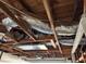 Image of garage ceiling showing HVAC and ductwork at 5026 Lofton Dr, New Port Richey, FL 34652