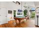Game room featuring a pool table and plenty of natural light at 5906 N Kenneth Ave, Tampa, FL 33604