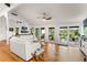 Bright living room with sliding doors leading to a deck at 5906 N Kenneth Ave, Tampa, FL 33604