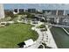 Aerial view of expansive park with waterfront access at 628 Cleveland St # 1201, Clearwater, FL 33755