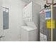 Stackable washer and dryer in a dedicated laundry room at 628 Cleveland St # 1201, Clearwater, FL 33755