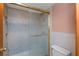 Bathroom with shower and toilet at 7893 Sailboat Key S Blvd # 304, South Pasadena, FL 33707