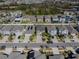 Aerial view of the house and neighborhood at 10251 Carloway Hills Dr, Wimauma, FL 33598