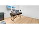 Home office with wood desk and ample space at 1200 80Th S St, St Petersburg, FL 33707