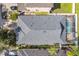 Aerial view showing house, pool, and surrounding neighborhood at 12308 Adventure Dr, Riverview, FL 33579