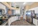 Spacious kitchen with stainless steel appliances and granite countertops at 12308 Adventure Dr, Riverview, FL 33579