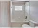Simple bathroom with a shower/tub combo at 15406 Peach Stone Pl, Ruskin, FL 33573