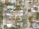 Wide aerial view of neighborhood, showing home's location at 1642 49Th N Ave, St Petersburg, FL 33714