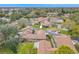 Aerial view highlighting condo location and neighborhood at 1673 Nash Ct, Dunedin, FL 34698
