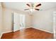 Spacious bedroom with wood floors and ceiling fan at 2314 E 12Th Ave, Tampa, FL 33605