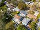 Aerial view showing home with pool, located in a residential neighborhood at 246 43Rd Ne Ave, St Petersburg, FL 33703