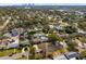 Aerial view of a single Gathering home in a residential neighborhood at 246 43Rd Ne Ave, St Petersburg, FL 33703