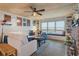 Living room with sectional sofa, built-in window seat, fireplace at 5220 Brittany S Dr # 201, St Petersburg, FL 33715
