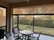 Relaxing screened patio with seating and shade at 5914 Fiore Dr, Bradenton, FL 34208