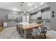 Modern kitchen featuring a large island and ample cabinet space at 6442 Maiden Sea Dr, Apollo Beach, FL 33572