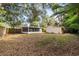 Large backyard with shed and screened enclosure at 7132 111Th St, Seminole, FL 33772