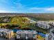 Scenic aerial view of the complex showing the surrounding golf course and neighborhood at 960 Starkey Rd # 7103, Largo, FL 33771