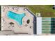 Community pool and shuffleboard area at 9940 47Th N Ave # 120, St Petersburg, FL 33708