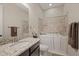 Bathroom boasts a walk-in shower and accessible features at 11465 Bitola Dr, Odessa, FL 33556