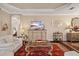 Living Room with comfortable seating and a large TV at 11465 Bitola Dr, Odessa, FL 33556