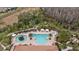 Expansive pool with a spa and multiple lounge areas at 11465 Bitola Dr, Odessa, FL 33556
