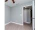 Bright bedroom with ceiling fan and light gray walls at 1341 Springdale St, Clearwater, FL 33755