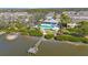 Community dock offering waterfront access and scenic views at 1608 Sunset Wind Loop, Oldsmar, FL 34677