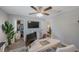Home office with built-in desk and adjacent closet at 1608 Sunset Wind Loop, Oldsmar, FL 34677