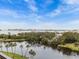 Beautiful aerial view of waterfront property and surroundings at 220 Belleview Blvd # 607, Belleair, FL 33756