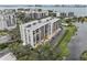 Aerial view of waterfront condo building at 220 Belleview Blvd # 607, Belleair, FL 33756