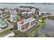 Aerial view of condo building and location at 220 Belleview Blvd # 607, Belleair, FL 33756