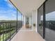 Relaxing balcony with water views and seating area at 220 Belleview Blvd # 607, Belleair, FL 33756