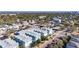 Aerial view of a teal modern townhouse community at 2819 1St S Ave, St Petersburg, FL 33712