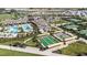 Community with pools, bocce ball, and tennis courts at 31672 Cardinal Yard Dr, San Antonio, FL 33576