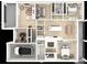 Open floor plan showcasing three bedrooms, two and a half baths, and a two-car garage at 3305 W Oak Ave, Plant City, FL 33563