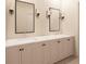 Modern bathroom with double vanity and quartz countertop at 4009 W Euclid Ave, Tampa, FL 33629