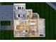 Main floor plan with kitchen, garage, and living spaces at 4009 W Euclid Ave, Tampa, FL 33629