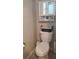 Small bathroom with toilet and a wall-mounted cabinet at 4410 Summer Savory St, Tampa, FL 33619