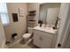 Clean bathroom with white vanity and marble countertop at 4410 Summer Savory St, Tampa, FL 33619