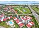 Aerial perspective showcasing the community near golf course at 6365 Bahia Del Mar Blvd # 604, St Petersburg, FL 33715